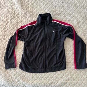Nike Women's Grey and Pink Windbreaker Jacket Size M Outdoor